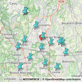 Mappa GIUSSANO IV Novembre, 20833 Giussano MB, Italia (4.566)