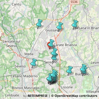 Mappa GIUSSANO IV Novembre, 20833 Giussano MB, Italia (4.91211)