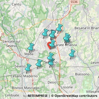 Mappa GIUSSANO IV Novembre, 20833 Giussano MB, Italia (2.86)