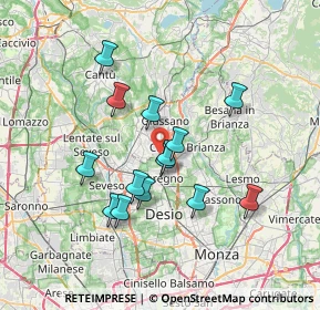 Mappa GIUSSANO IV Novembre, 20833 Giussano MB, Italia (6.07929)