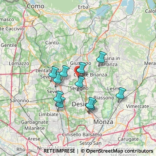 Mappa GIUSSANO IV Novembre, 20833 Giussano MB, Italia (6.04818)