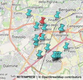 Mappa Via Gorizia, 24127 Bergamo BG, Italia (1.7195)