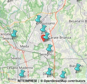 Mappa Via Trieste, 20833 Giussano MB, Italia (6.39)