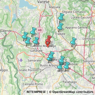 Mappa Via delle Selvette, 21050 Cairate VA, Italia (7.19462)