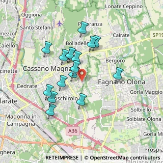 Mappa Via delle Selvette, 21050 Cairate VA, Italia (1.56438)