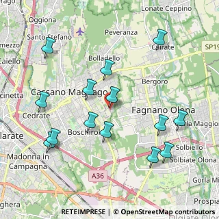 Mappa Via delle Selvette, 21050 Cairate VA, Italia (2.15)