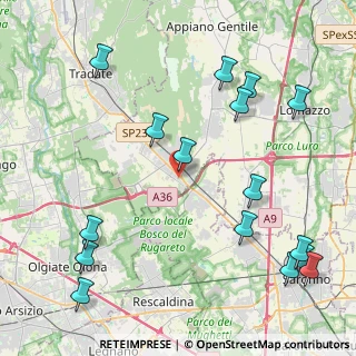 Mappa Via Giuseppe di Vittorio, 22076 Mozzate CO, Italia (5.385)