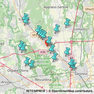 Mappa Via Giuseppe di Vittorio, 22076 Mozzate CO, Italia (3.78889)