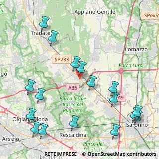 Mappa Via Giuseppe di Vittorio, 22076 Mozzate CO, Italia (5.42176)