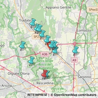Mappa Via Giuseppe di Vittorio, 22076 Mozzate CO, Italia (3.21615)
