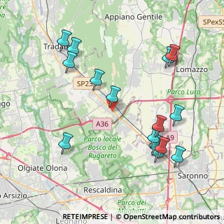 Mappa Via Giuseppe di Vittorio, 22076 Mozzate CO, Italia (4.522)