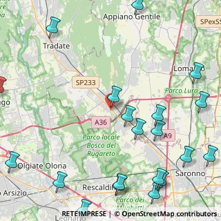 Mappa Via Giuseppe di Vittorio, 22076 Mozzate CO, Italia (6.3605)