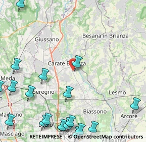 Mappa Viale Mosè Bianchi, 20841 Carate Brianza MB, Italia (6.619)