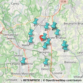 Mappa Via Trento, 20833 Giussano MB, Italia (3.26214)
