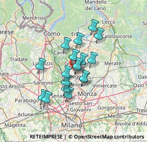 Mappa Via Trento, 20833 Giussano MB, Italia (9.70556)