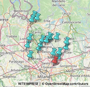 Mappa Via Trento, 20833 Giussano MB, Italia (11.1415)