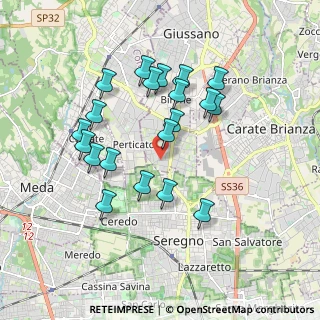 Mappa Via Trento, 20833 Giussano MB, Italia (1.6955)