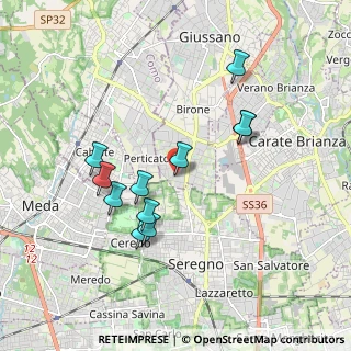 Mappa Via Trento, 20833 Giussano MB, Italia (1.69909)