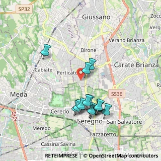Mappa Via Trento, 20833 Giussano MB, Italia (1.75286)
