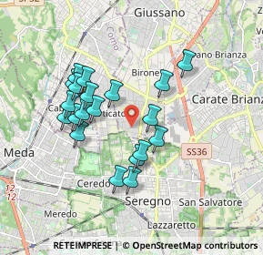 Mappa Via Trento, 20833 Giussano MB, Italia (1.581)