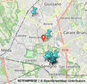 Mappa Via Trento, 20833 Giussano MB, Italia (1.86)