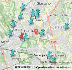 Mappa Via Trento, 20833 Giussano MB, Italia (2.30333)