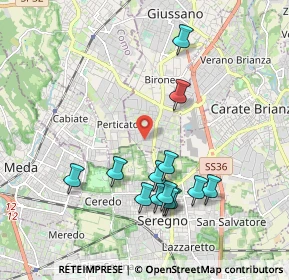 Mappa Via Trento, 20833 Giussano MB, Italia (1.92923)
