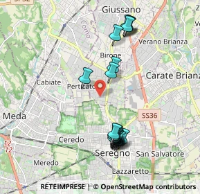Mappa Via Trento, 20833 Giussano MB, Italia (1.932)