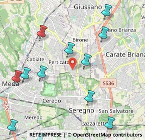 Mappa Via Trento, 20833 Giussano MB, Italia (2.75846)