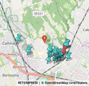 Mappa Via Colombara, 20821 Meda MB, Italia (0.9075)