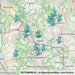 Mappa Via Colombara, 20821 Meda MB, Italia (4.20429)
