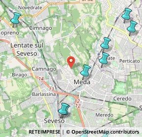 Mappa Via Colombara, 20821 Meda MB, Italia (3.915)