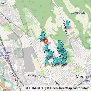 Mappa Via Pescarenico, 20821 Meda MB, Italia (0.4095)