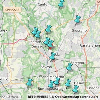 Mappa Via Pescarenico, 20821 Meda MB, Italia (4.81929)