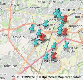 Mappa Via Enrico Morali, 24127 Bergamo BG, Italia (1.7115)