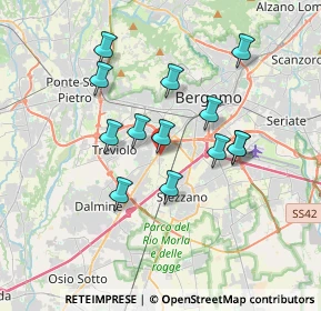 Mappa Via Enrico Morali, 24127 Bergamo BG, Italia (3.06923)