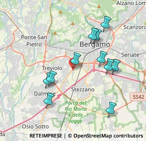 Mappa Via Enrico Morali, 24127 Bergamo BG, Italia (3.68545)