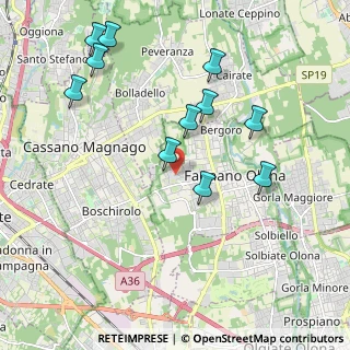 Mappa Via per Fornaci, 21054 Fagnano Olona VA, Italia (2.09727)