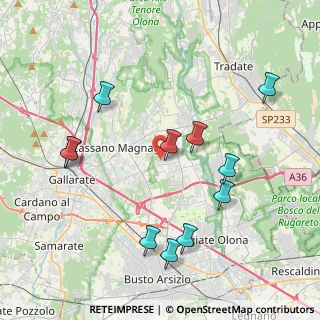 Mappa Via per Fornaci, 21054 Fagnano Olona VA, Italia (4.24818)