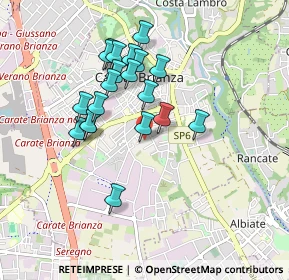 Mappa Via Pizzigoni, 20841 Carate Brianza MB, Italia (0.78)