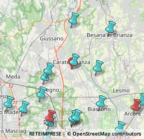 Mappa Via Pizzigoni, 20841 Carate Brianza MB, Italia (5.9415)