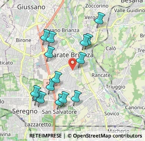 Mappa Via Pizzigoni, 20841 Carate Brianza MB, Italia (1.87533)