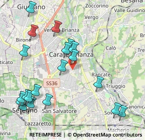 Mappa Via Pizzigoni, 20841 Carate Brianza MB, Italia (2.44)