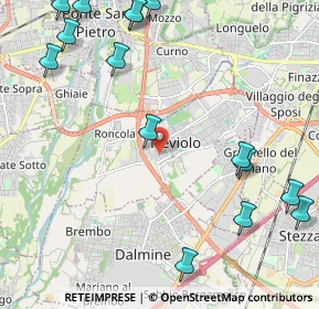 Mappa Via Vittorio Veneto, 24048 Treviolo BG, Italia (2.90333)