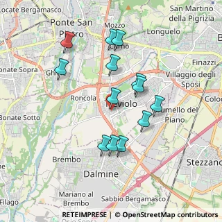 Mappa Via Vittorio Veneto, 24048 Treviolo BG, Italia (1.67615)