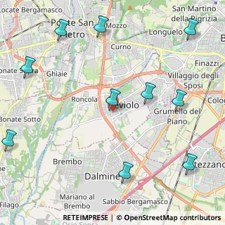 Mappa Via Vittorio Veneto, 24048 Treviolo BG, Italia (3.11833)