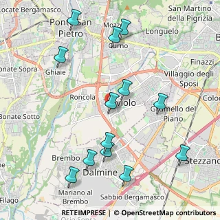 Mappa Via Vittorio Veneto, 24048 Treviolo BG, Italia (2.31077)