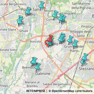 Mappa Via Vittorio Veneto, 24048 Treviolo BG, Italia (2.174)
