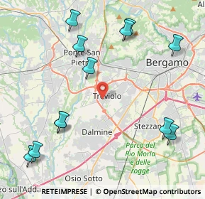 Mappa Via Vittorio Veneto, 24048 Treviolo BG, Italia (5.12333)