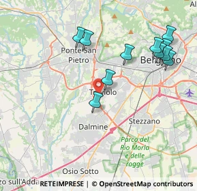 Mappa Via Vittorio Veneto, 24048 Treviolo BG, Italia (4.20182)
